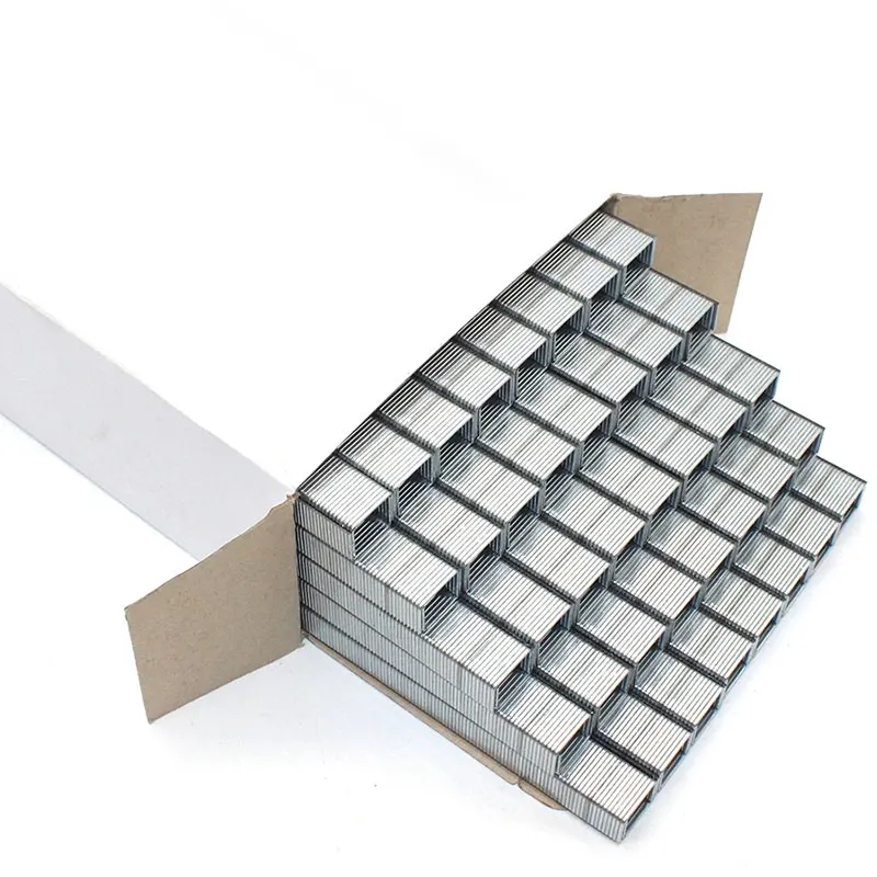 21-Gauge Galvanized Steel U-Type Staple Pin 8004 Smooth Shank Sofa 80 Staple Iron Brad Nail for Roofing