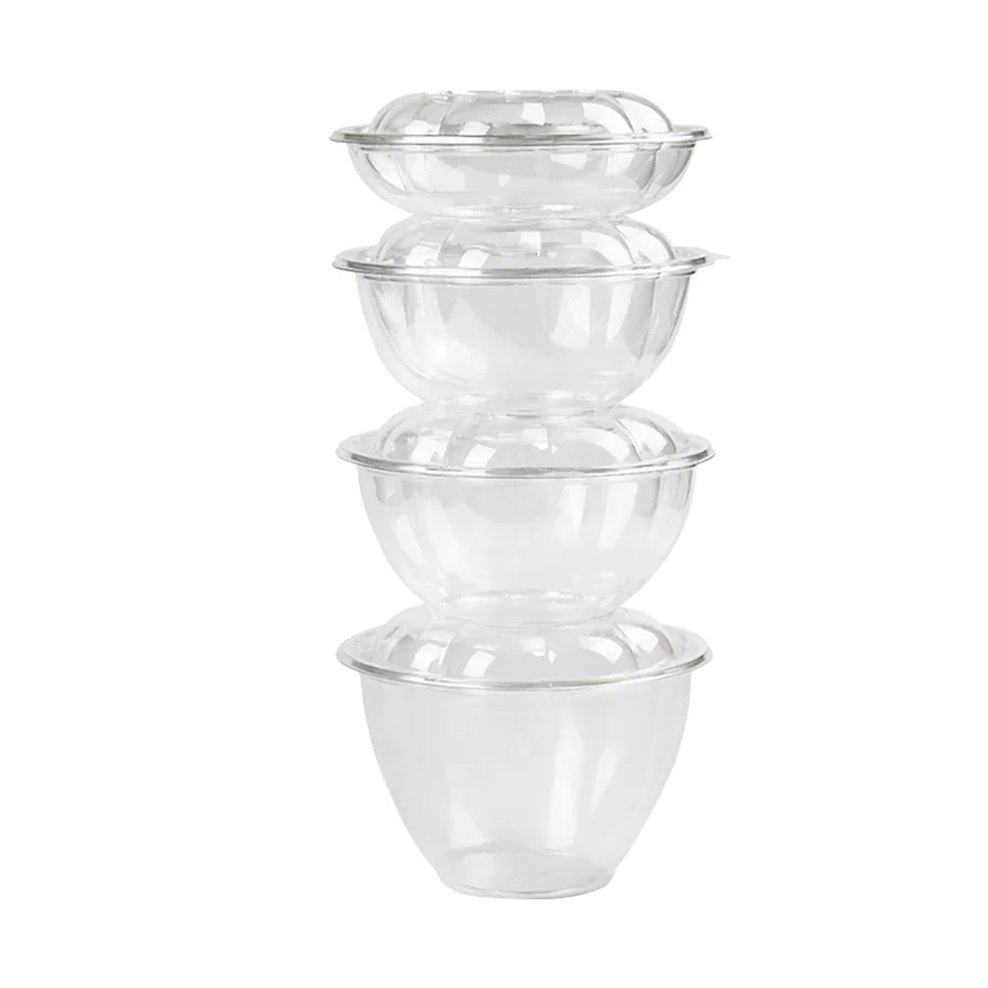Takeout Disposable Plastic Clear To Go 24oz Dessert Salad Box Food Grade Food Container