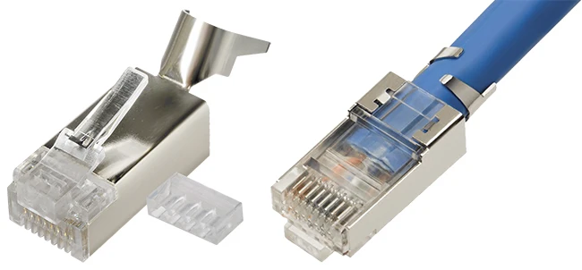  Слава Cat7 разъём Ethernet RJ45 модульный STP RJ-45 Подключите