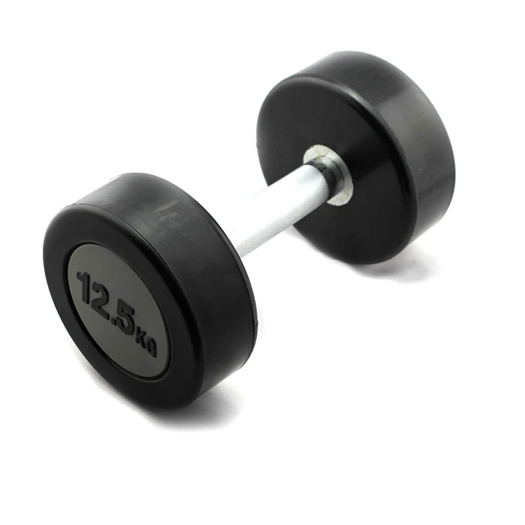 lb kg black  PU Urethane VInyl  TPU CPU PVC Round  Rubber Dumbbells