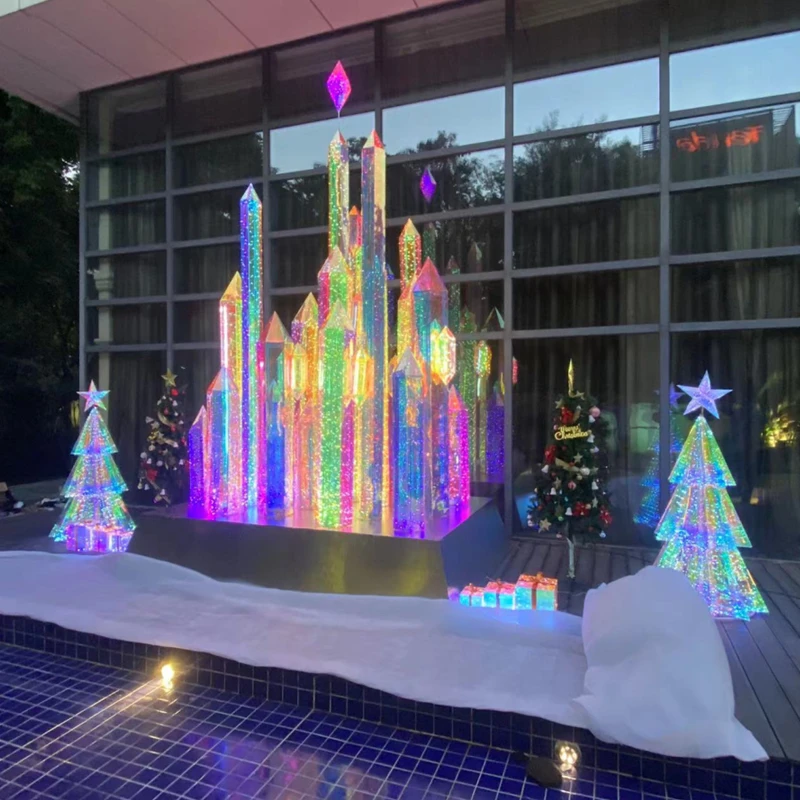 New Design Led Outdoor Christmas Standing Light For Shopping Mall Yard Decoration Led Christmas Light Wedding Lights Decoration