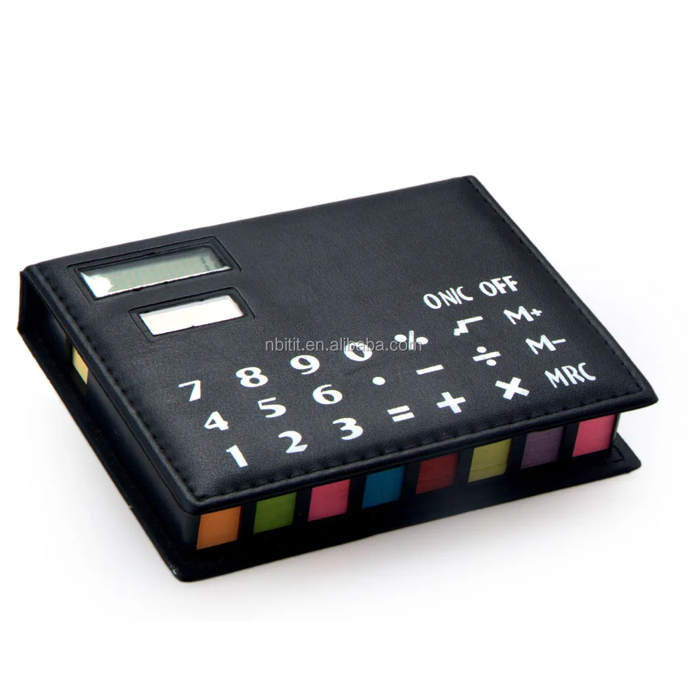 Innovative Leather Stationery Calculator With Ticky Notes Calendar And Pen
