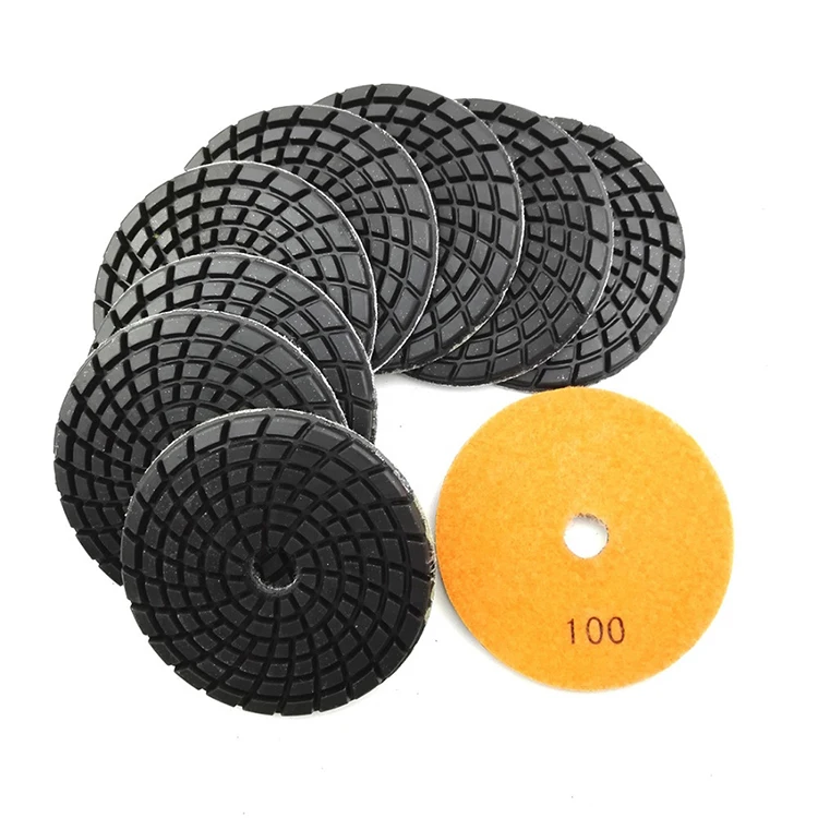 4inch Diamond resin bond concrete polishing pads #1500 Renew Sanding