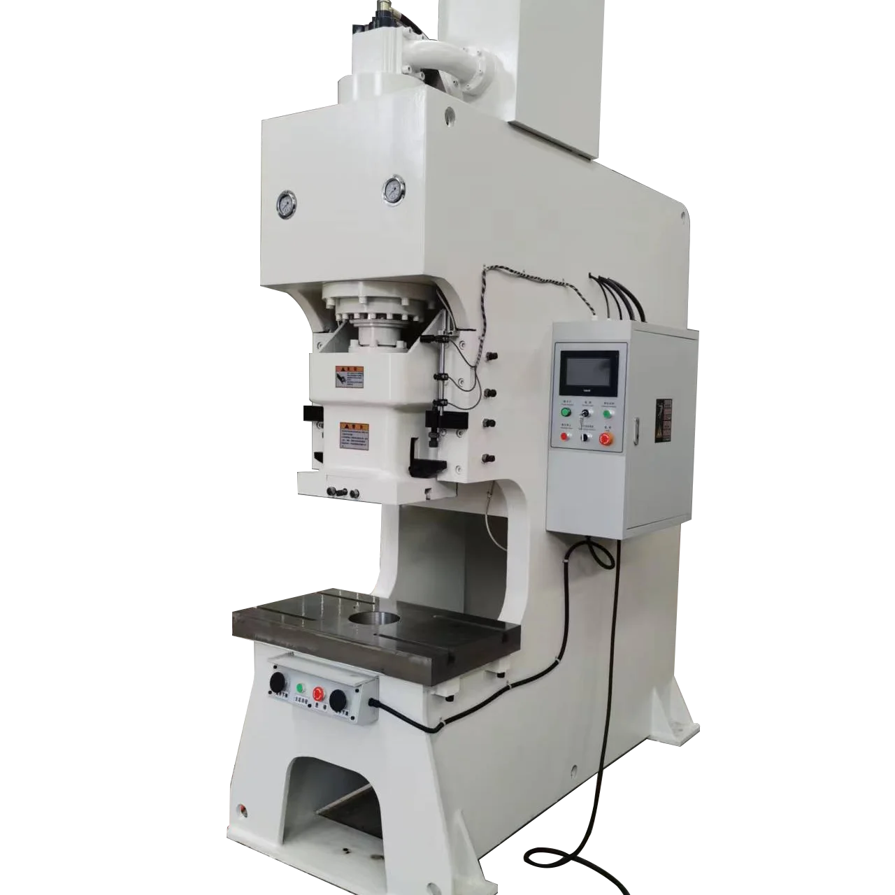 Y21-63 Tons Steel Plate Hydraulic Punching Machines   Front blanking Deep  throat Press