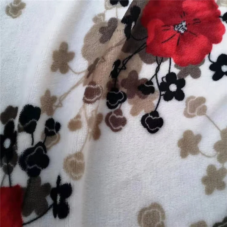 Mid-east double sided 200gsm flannel printing fabric  for blanket