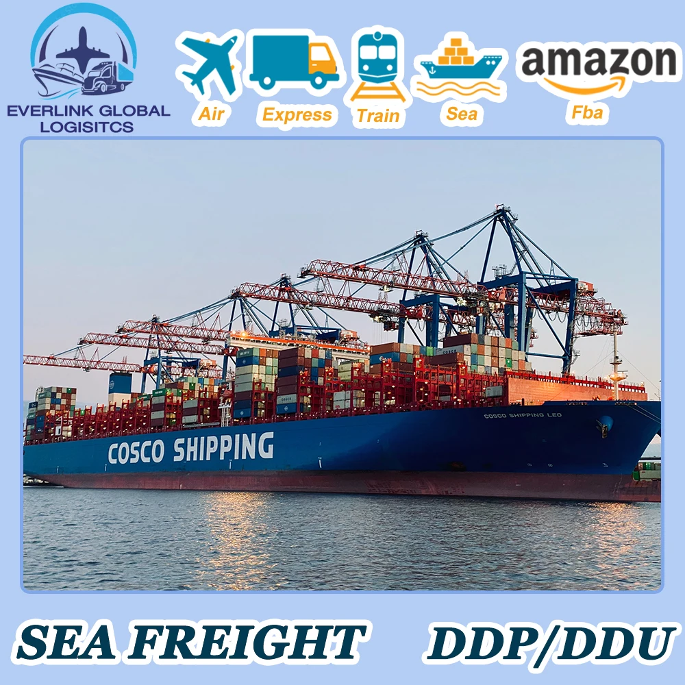 Lcl Fcl Sea Freight Forwarder Rates from China International Cheap 20ft 40ft Transit Time Storage AIR Pcs Feedback Cargo Label