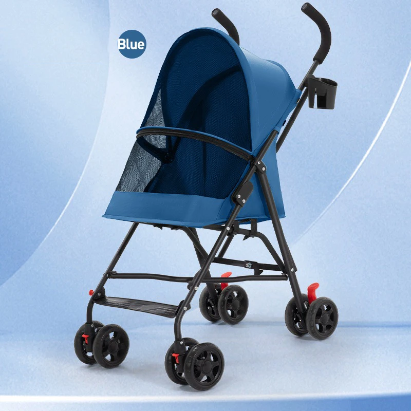 Luxury foldable Pet Stroller for Cats and Dogs, portable Dog Stroller pet carrier Lightweight pet trolley