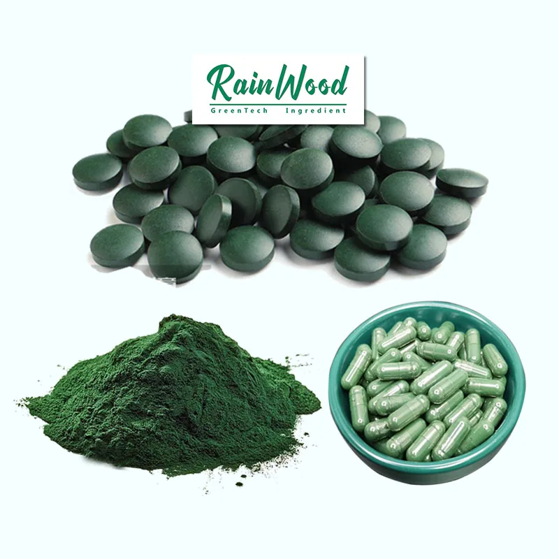 ISO Certificated high quality OEM Chlorella Tablets/capsules/ powder spirulina Tablets capsules powder  free samples