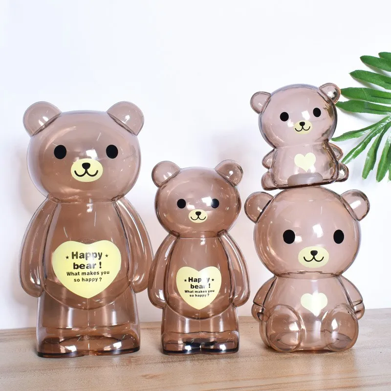Transparent  Multifunction Piggy Banks For Kids Money Saving Box  Bear Coin Bank Gifts For Children