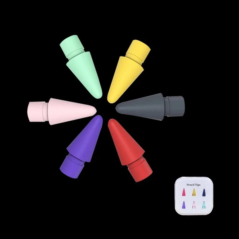 Colourful Spare Replacement Nibs Stylus Pen Tips for Apple Pencil Logitech Crayon Tablet Ipad