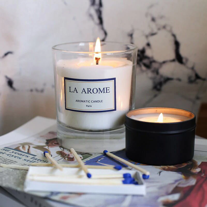 
Best sell new arrival matte candle jar candle jars with wooden lids jars for candles 