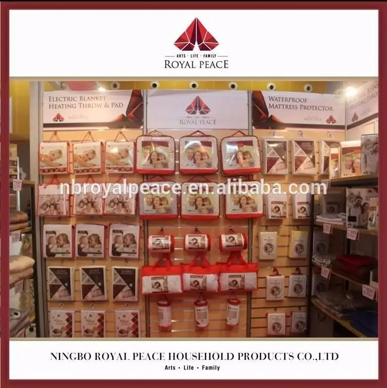 
Best Design Stripe PTC/NTC protection Waterproof Electric Mattress Pad 