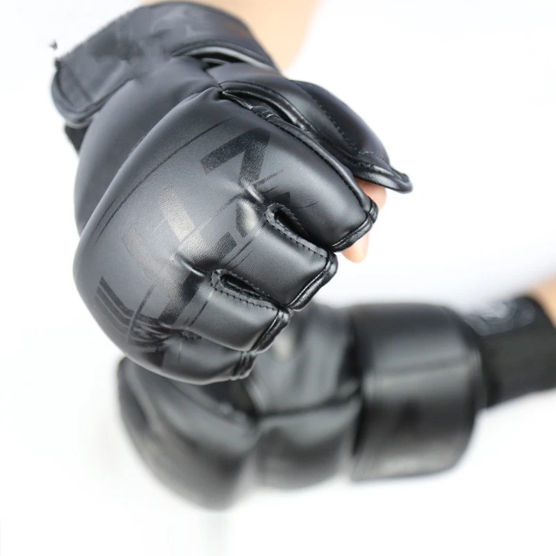 Boxing gloves custom pu leather boxing finger glove professional boxing gloves
