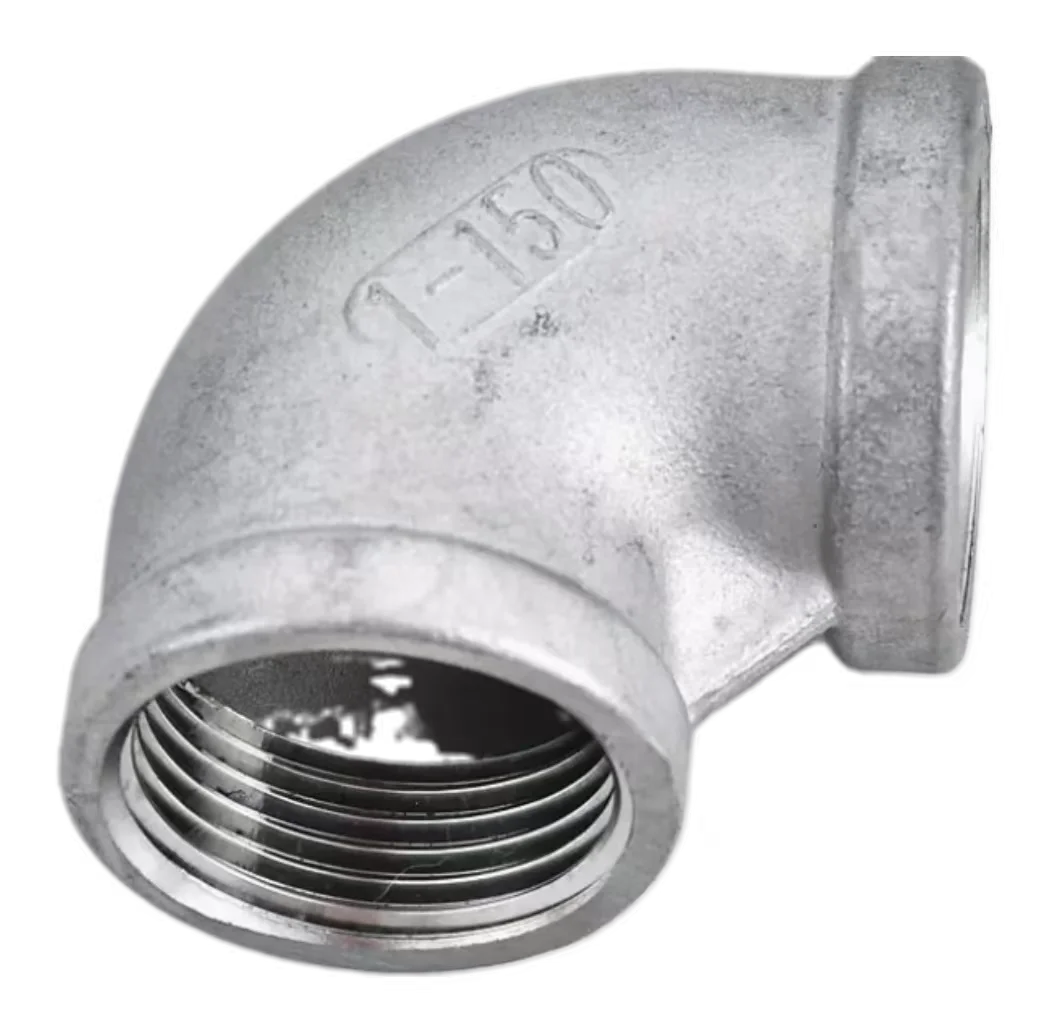 Factory Direct Sells Female Elbow 316 Silk Buckle Internal Teeth Npt Female Right-Angle Water Pipe Connector Fittings