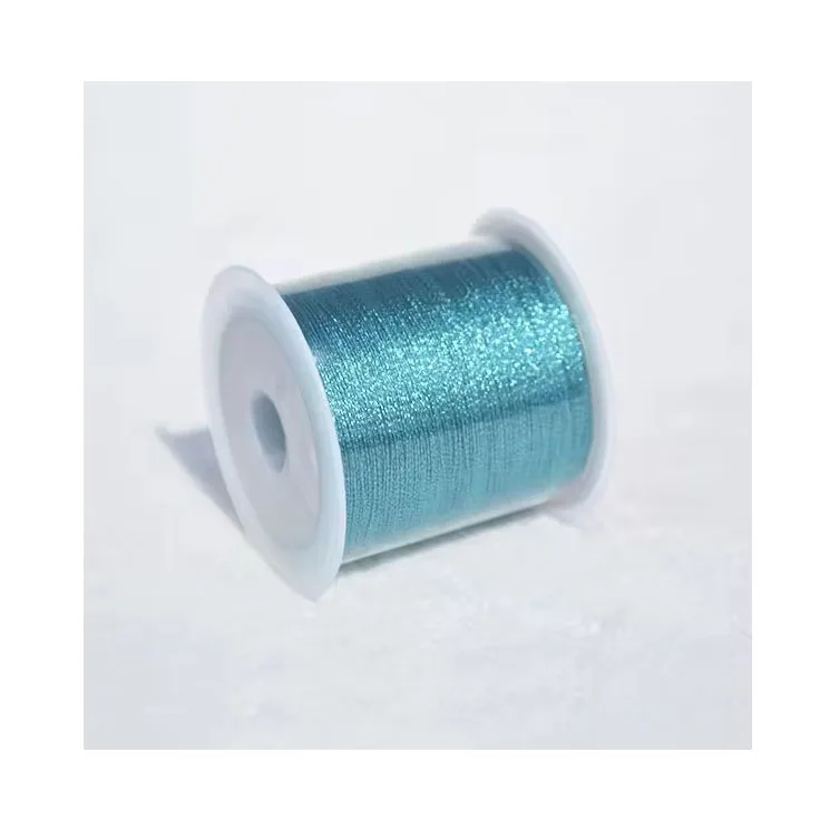 Wholesale Mix Colorful Metallic yarn lurex yarn glitter thread nylon metallic sewing thread metallic embroidery threads
