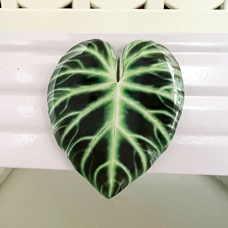 Promotional Gift Custom Refrigerator Magnet Acrylic Fridge Sticker Shaped Plant Leaf Fridge Magnet