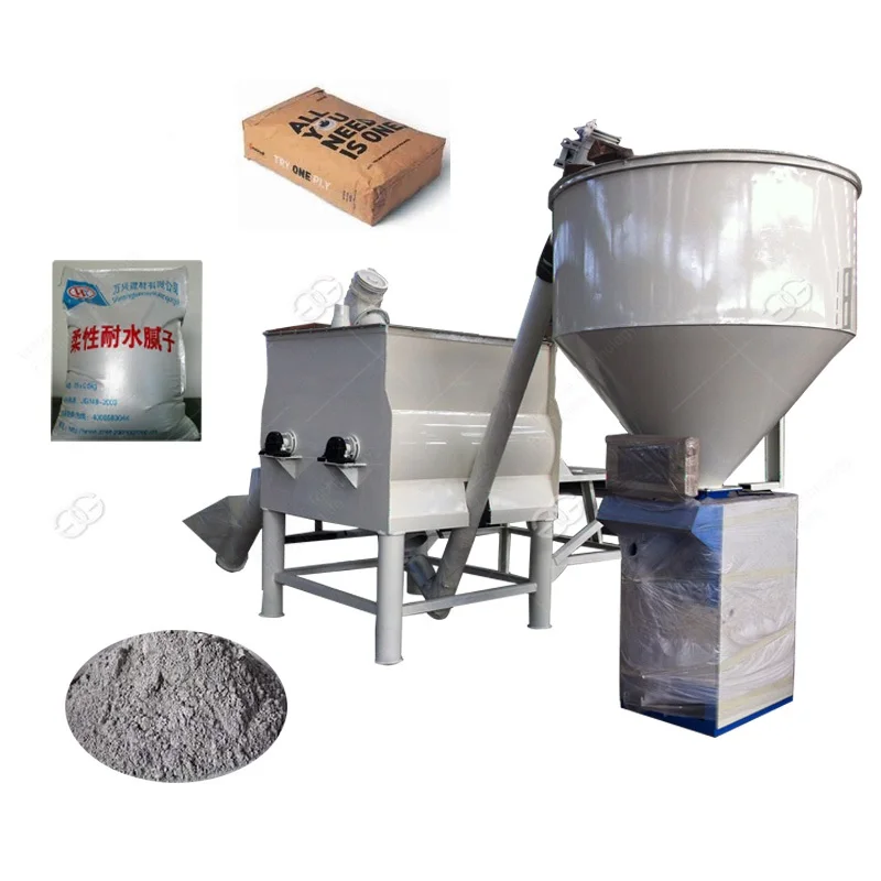 Widely Used Dry Mortar Kaolin Mineral Plaster Powder Packing Machinery Lime Sand Mixing Machine