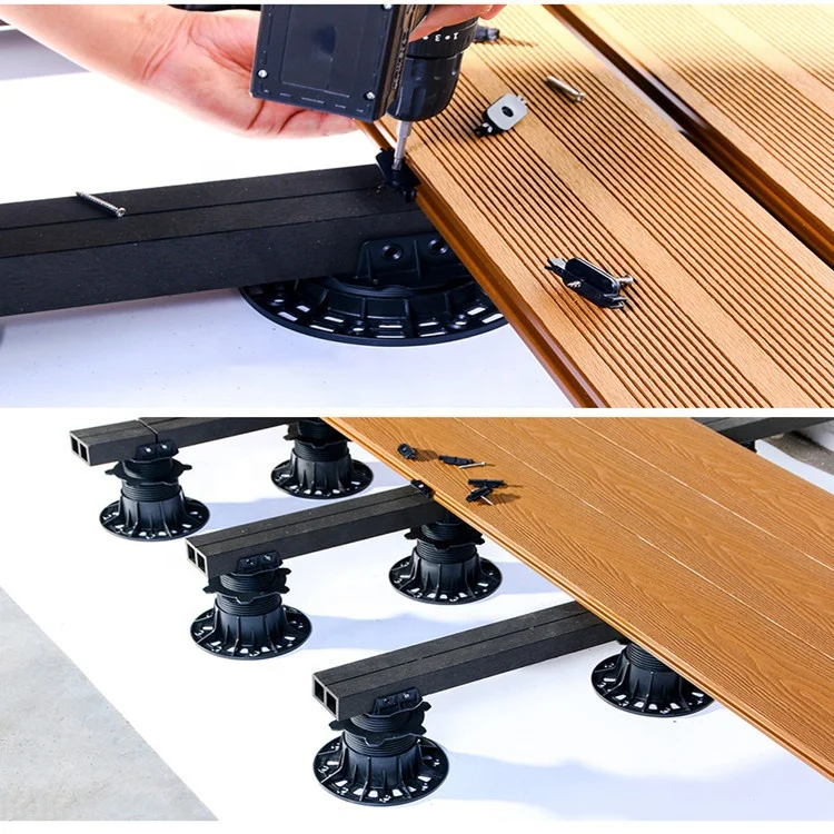 WPC Solid Swimming Pool Decking Wood Flooring