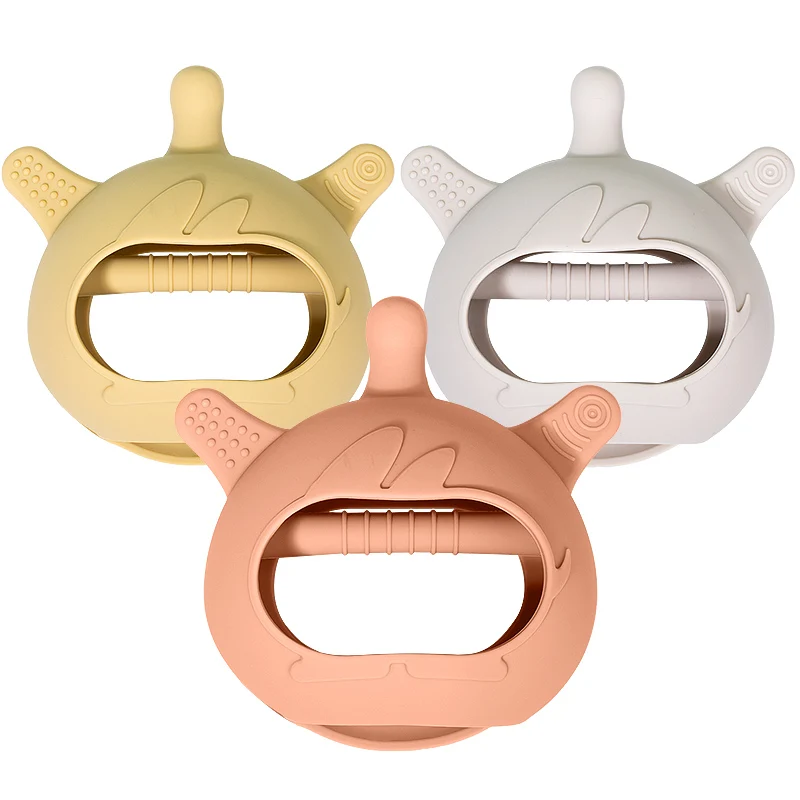 100% Food Grade Silicone Teethers Baby Teething Rings Chew Toys