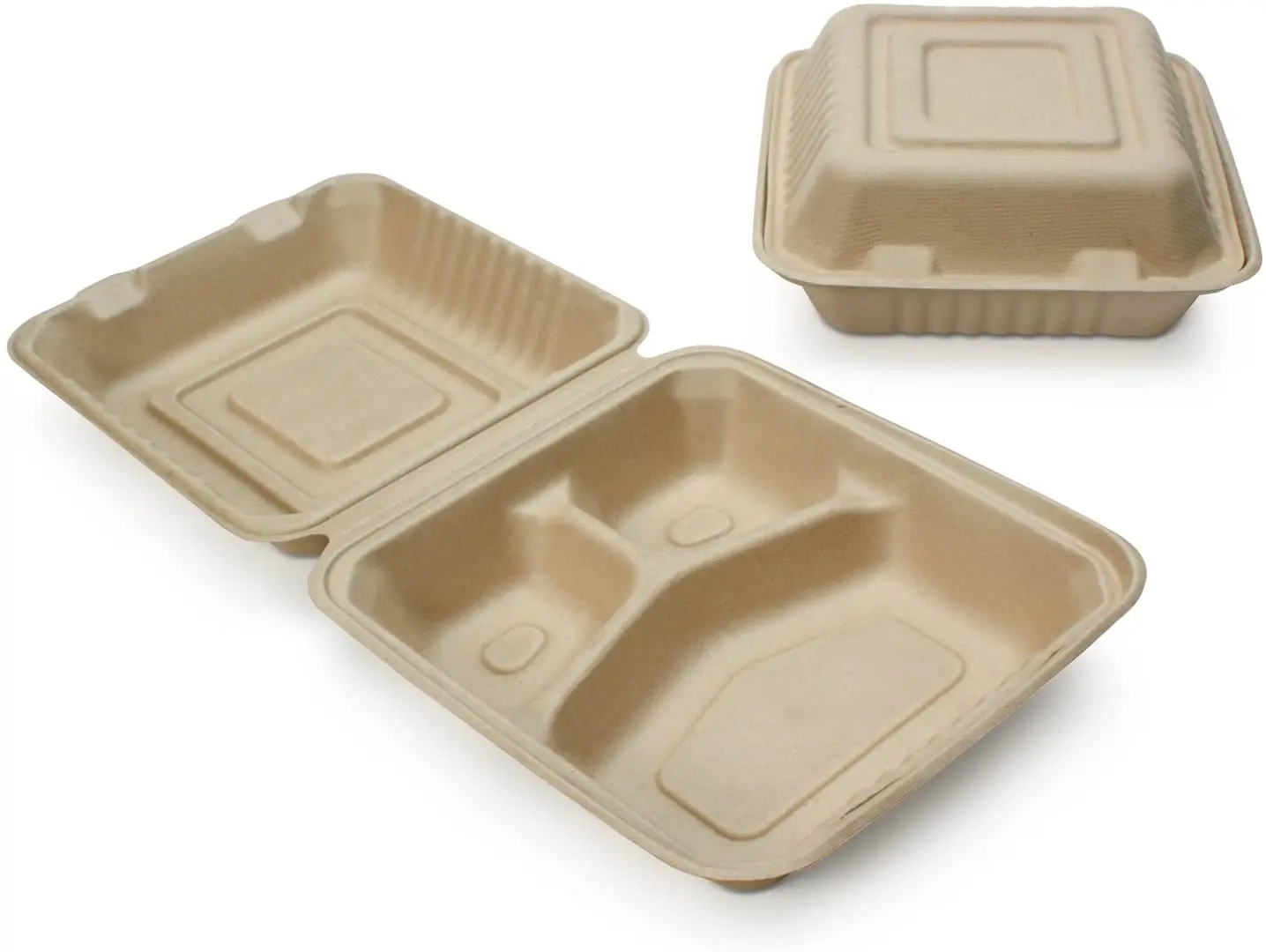 Organic Frozen Paper Seal Bag Custom Dry Baby Fast Clamshell Disposable Takeaway Biodegradable Compostable Food Packaging