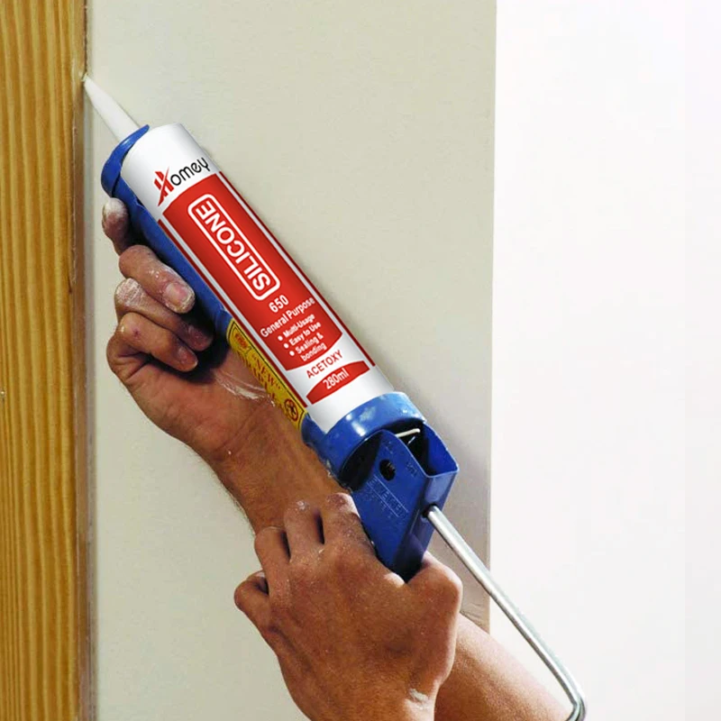 Homey  white gp Acetic general purpose 100% silicone sealant bulk