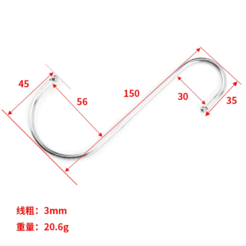 Wholesale Silver Stainless Steel Round S shape Hook Classic Multi Function Polished Hanging Hooks For Kitchen