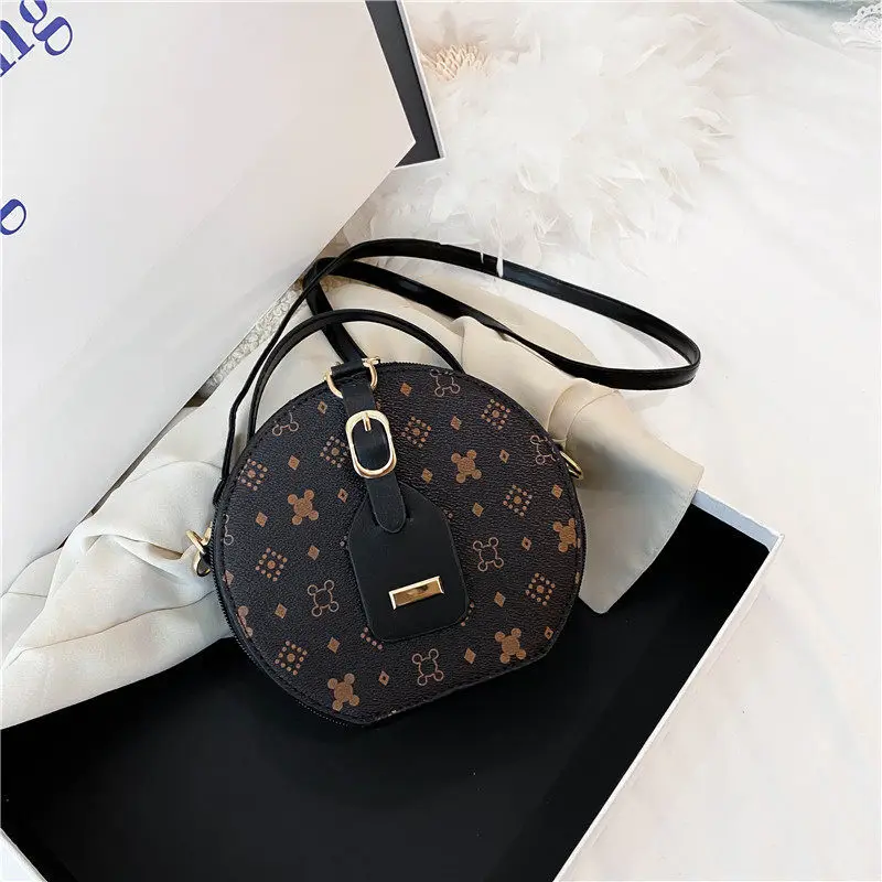 New European American style oblique cross body leather handbag