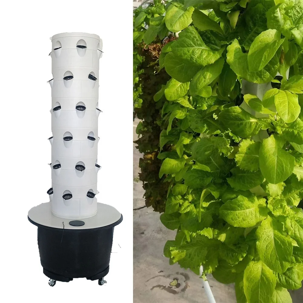 Aeroponics Towers садовые системы Aquaponics система Крытая Вертикальная садовая башня