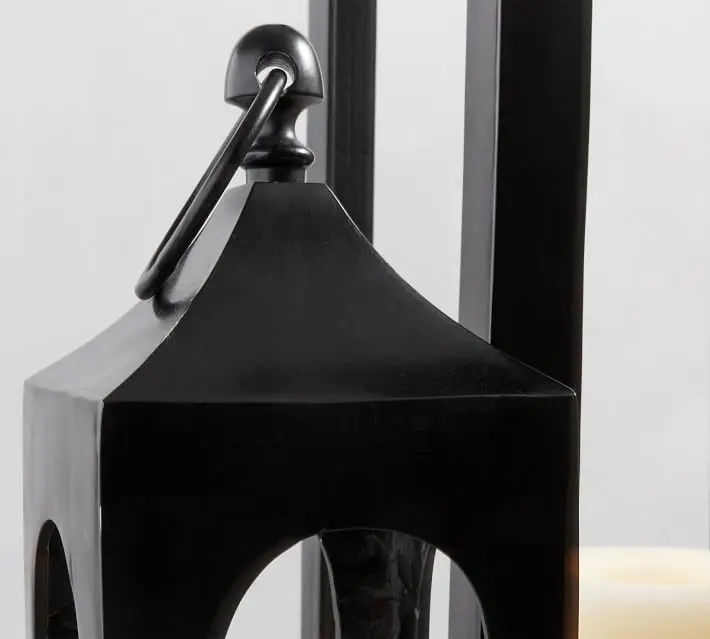 Festival/Wedding decor lantern Outdoor hanging lanterns & candles holders led candle metal lanterns