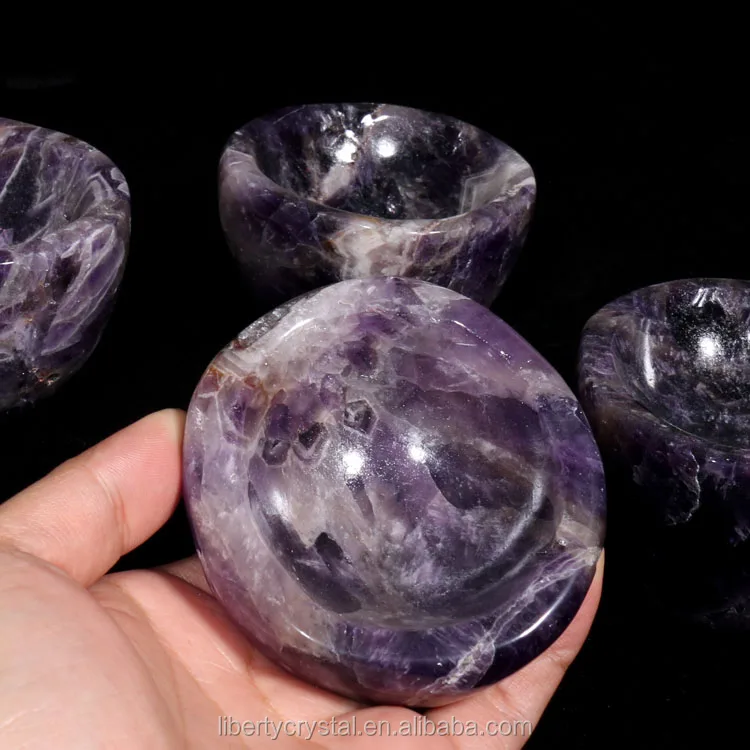Dream Amethyst Bowls Crystal Quartz Bowls Hand Carved Bowl