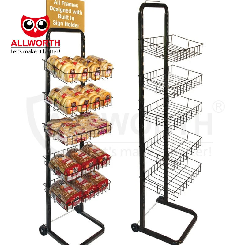 Distributor Eye Catching Adjustable  Standard Utility Movable Promotion Display Stand