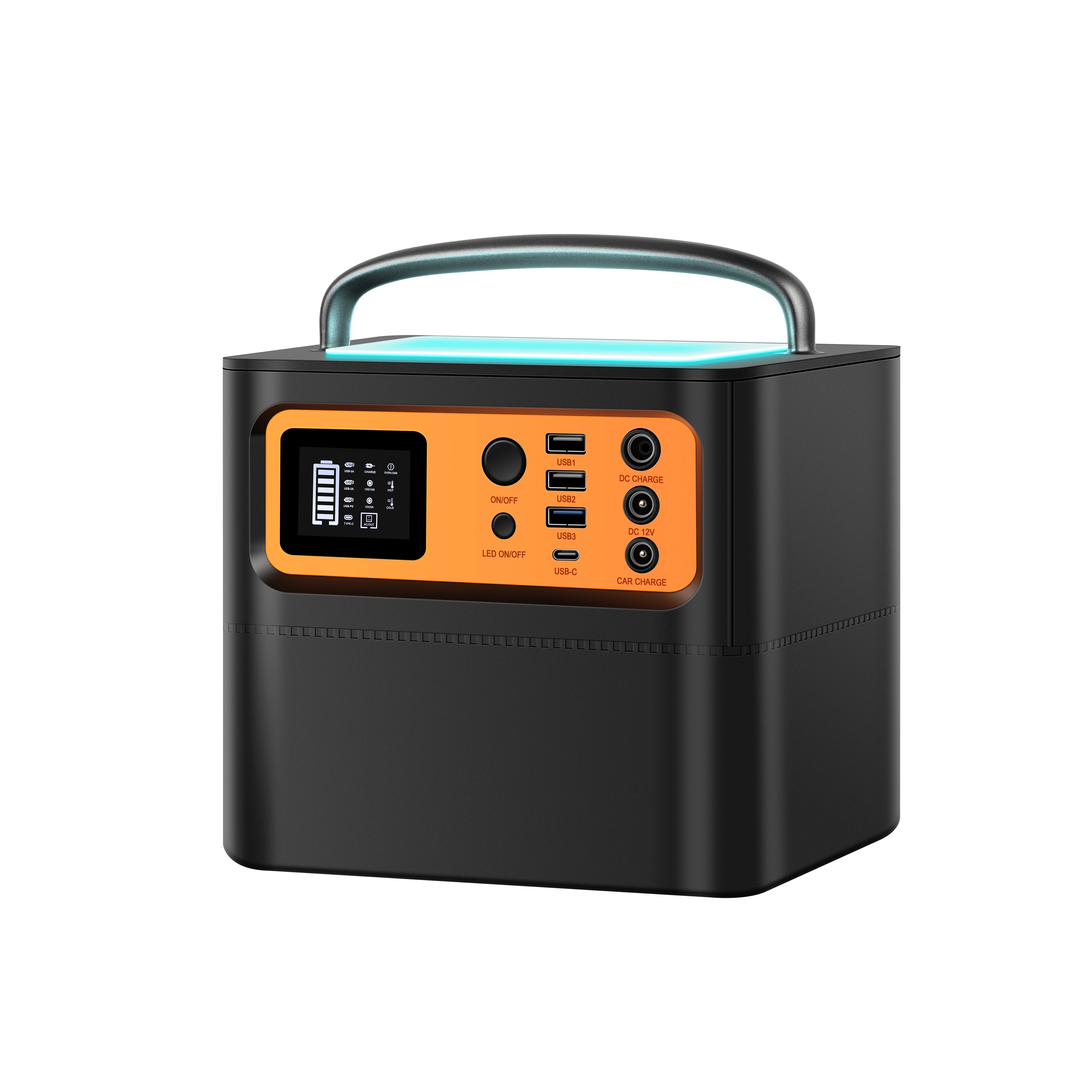 Long Cycle Life USB Charger 500W Portable Power Station for Mobile Phone Laptop Drone Car Refrigerator Camera Projector