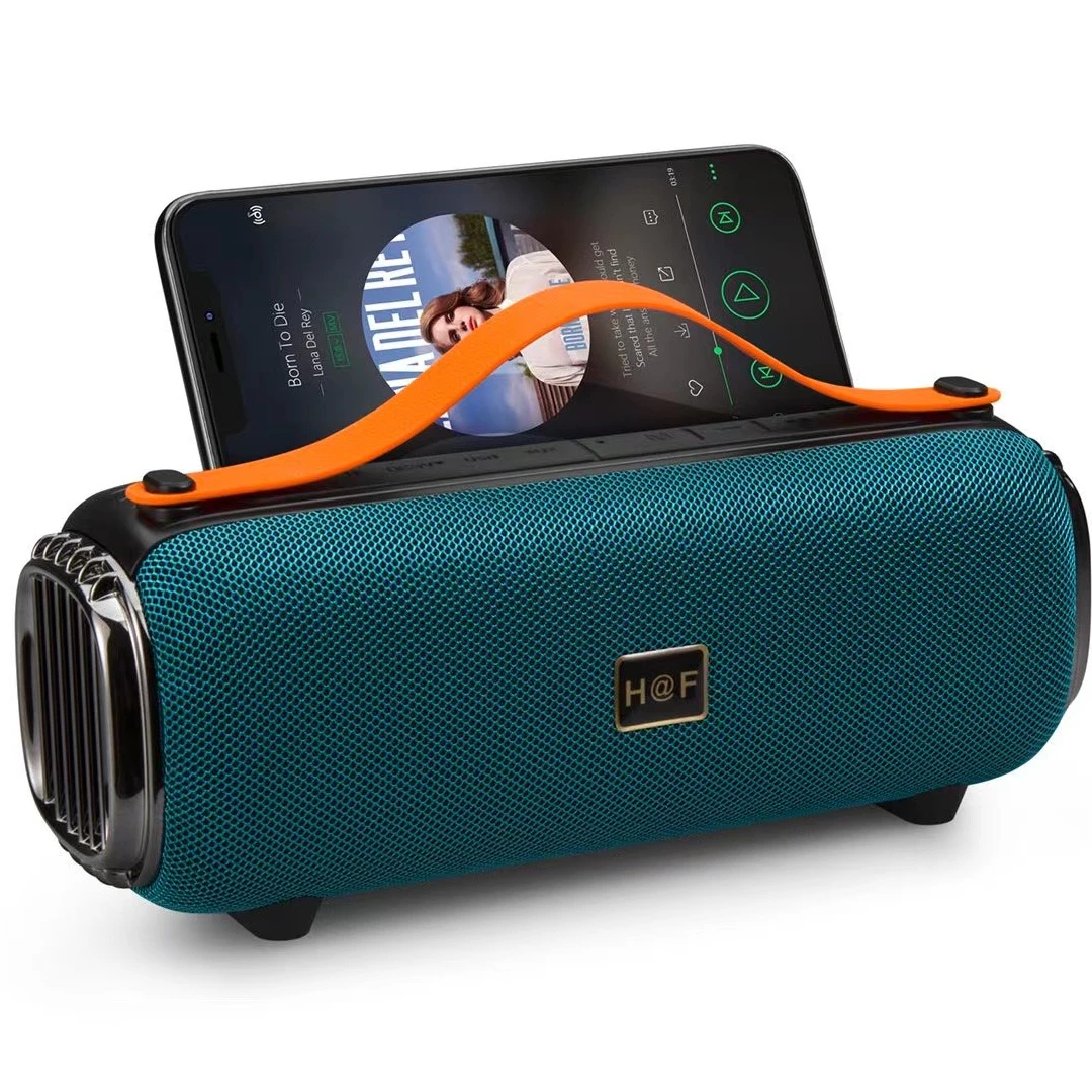 Professional Custom HF F656 Blue tooth bt Portable 10W Wireless speaker Box LED Outdoor bass stereo support TWS/USB/TF/FM