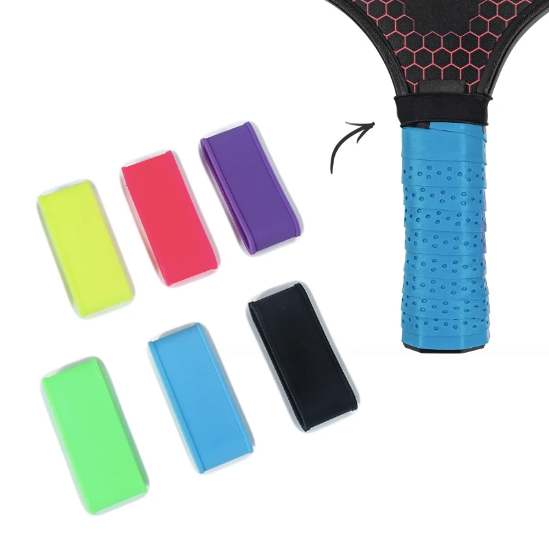 Wholesale Custom Small Pickleball Paddle Grip Band Overgrip Pickleball Rubber Silicone Grip Band Ring