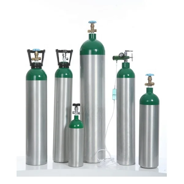 Industrial Use High Pressure 150 Bar Argon/Nitrogen/Oxygen Industrial Gas Cylinder Aluminium Oxygen Cylinder