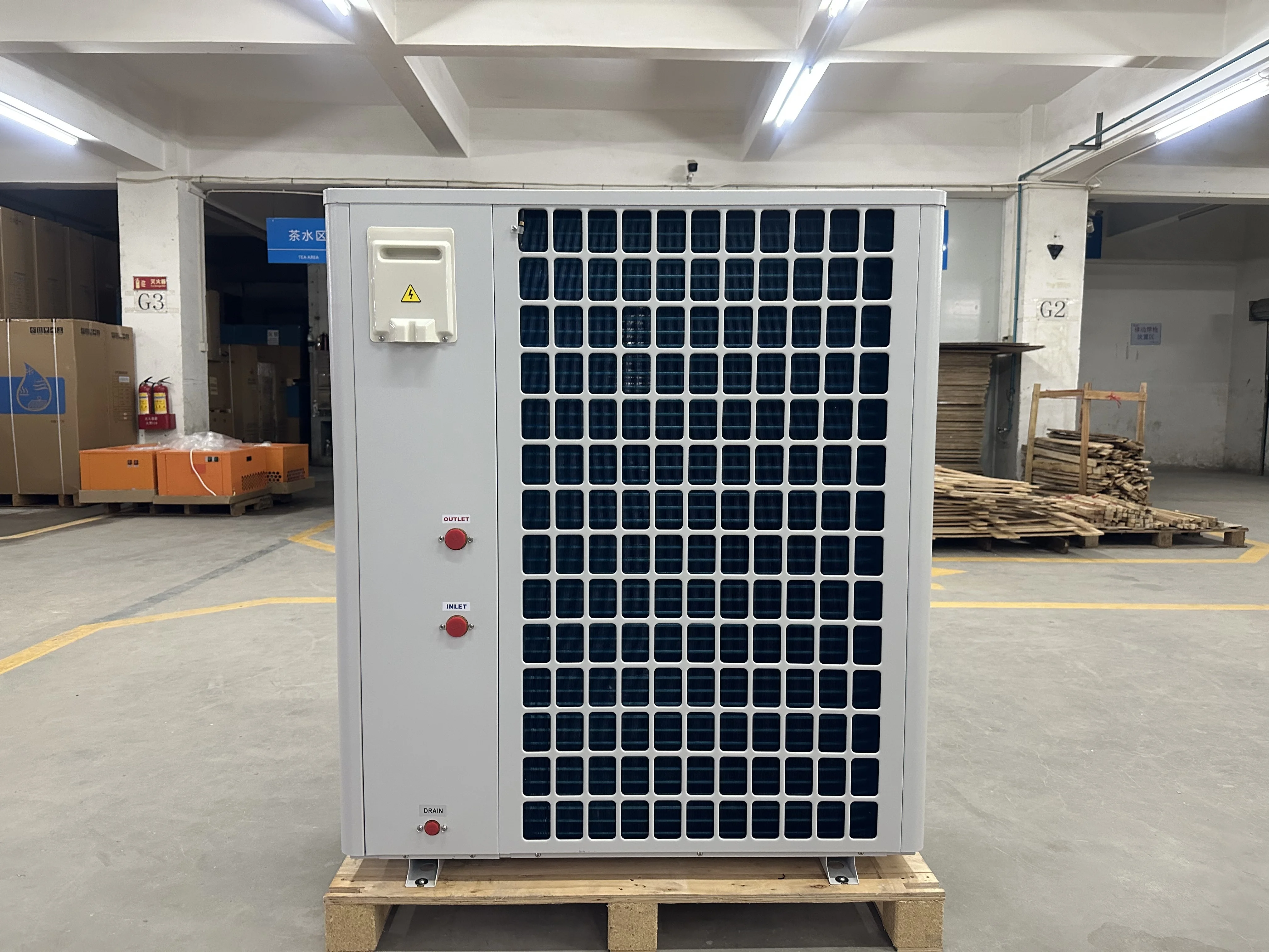 2024 20KW Swimming Pool Heat Pump Pana-sonic Mitsubishi Compressor Water Heater DC inverter R32 monoblock