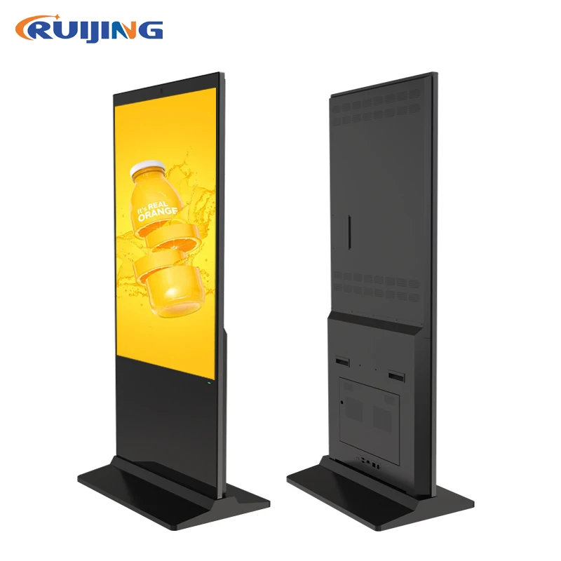 floor standing 43 55 65 inch lcd digital singage 1610 vertical display advertising led digital signage display