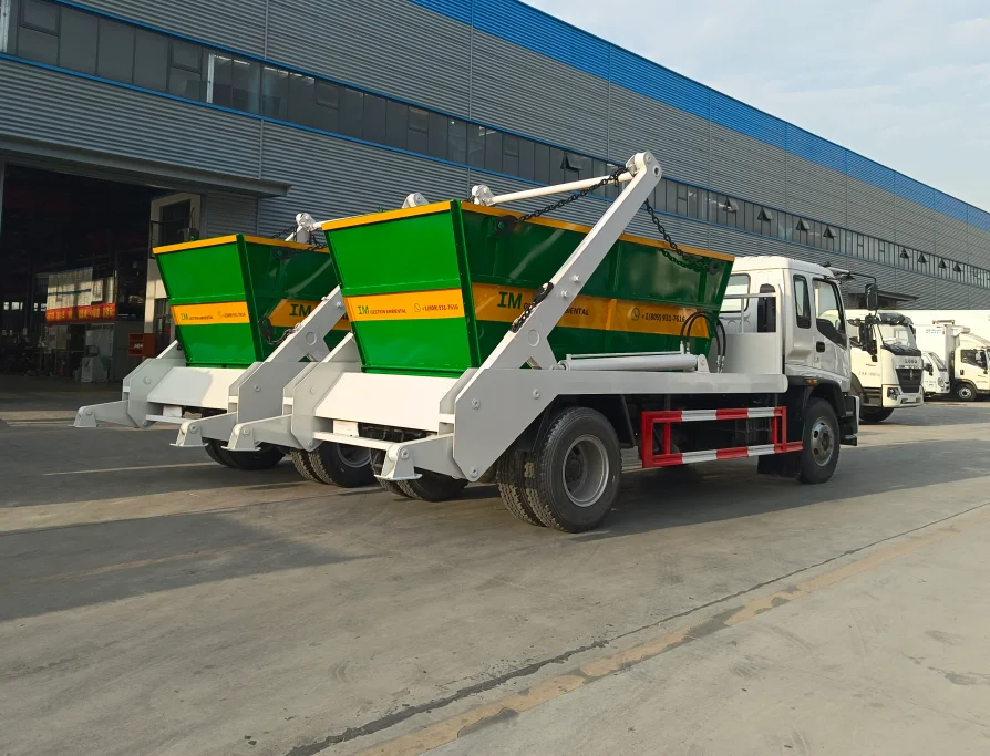 Factory Direct Sales of Reliable and Durable Refuse Transfer Vehicles  Dongfeng Tianjin Swing Arm Garbage Truck