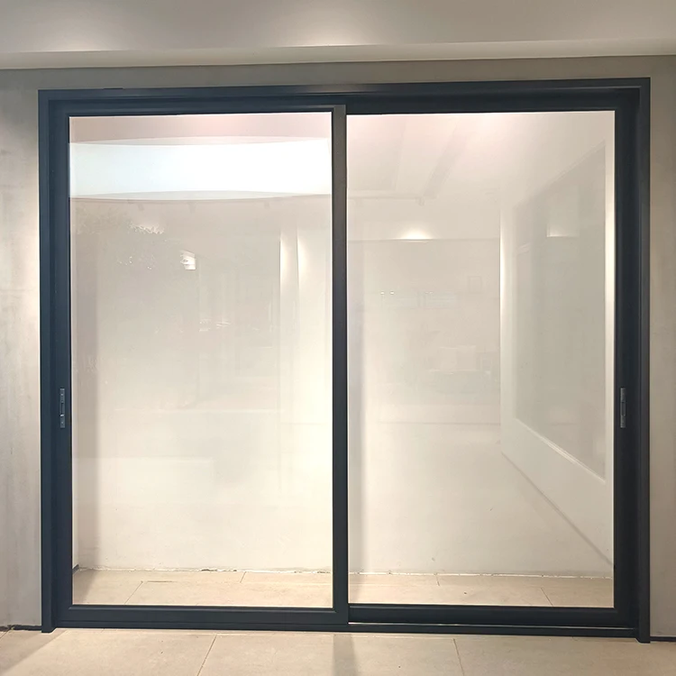 Xuanmei double glass aluminum sliding door with heavy duty aluminum door hinges