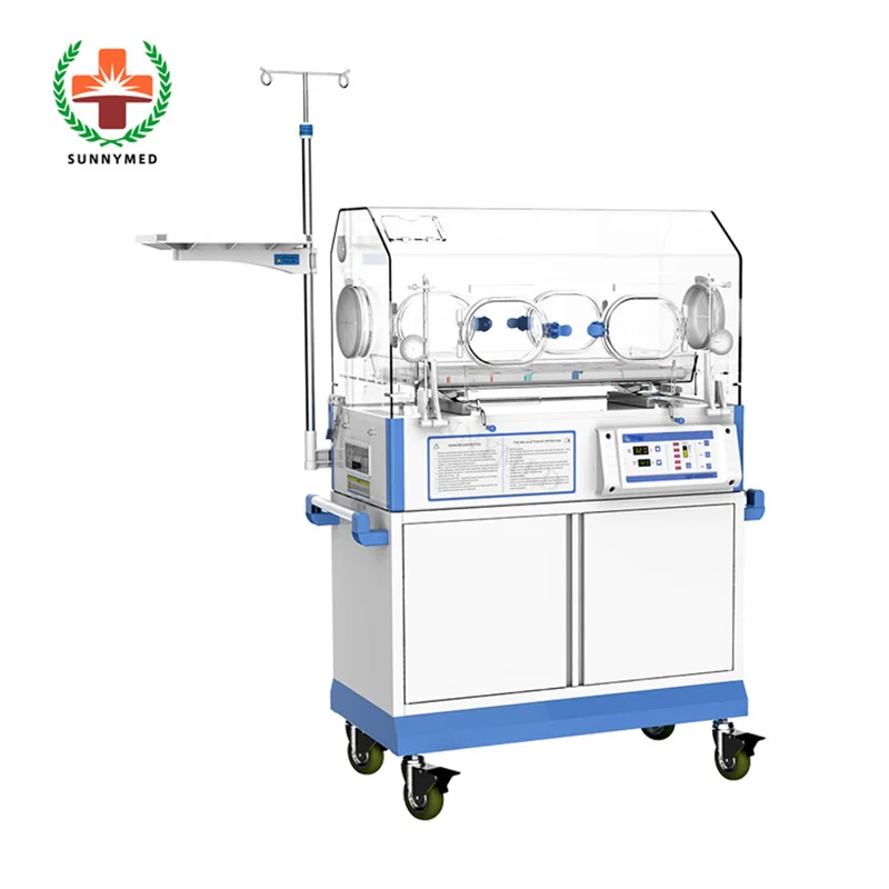 Sunnymed SY-F007 белых регулируемых новорожденных инкубатор для детские низкая