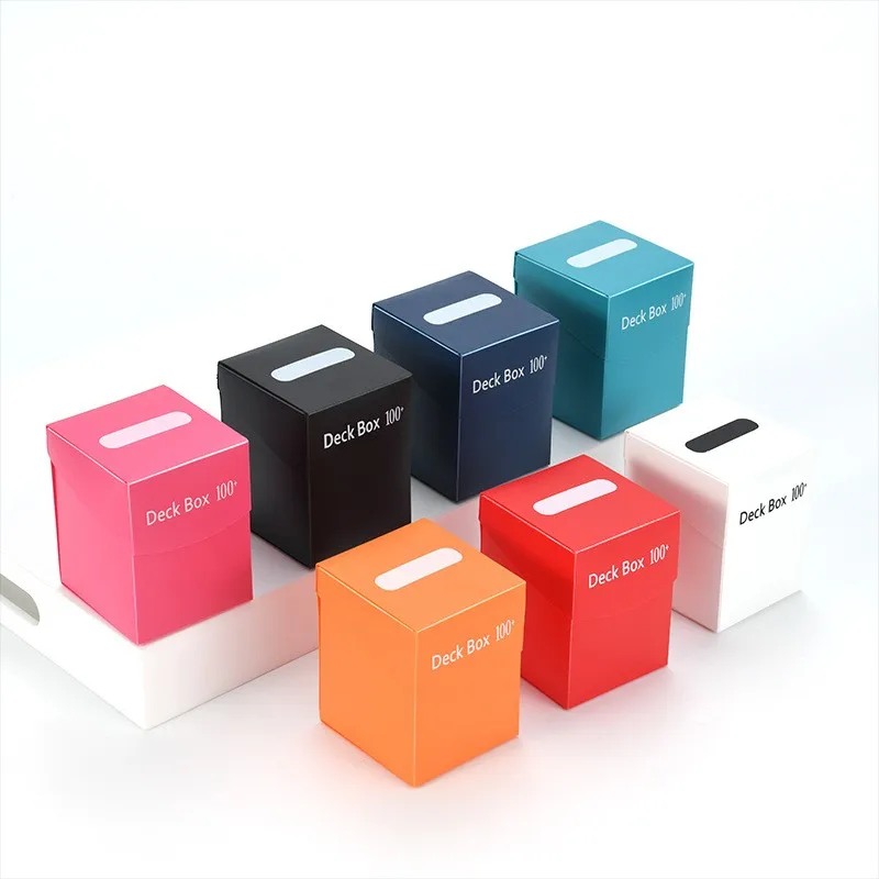 Custom PP plastic 80 Pcs high Capacity cards protecting deck Box for mtg ygh plastic box for playing magic card box