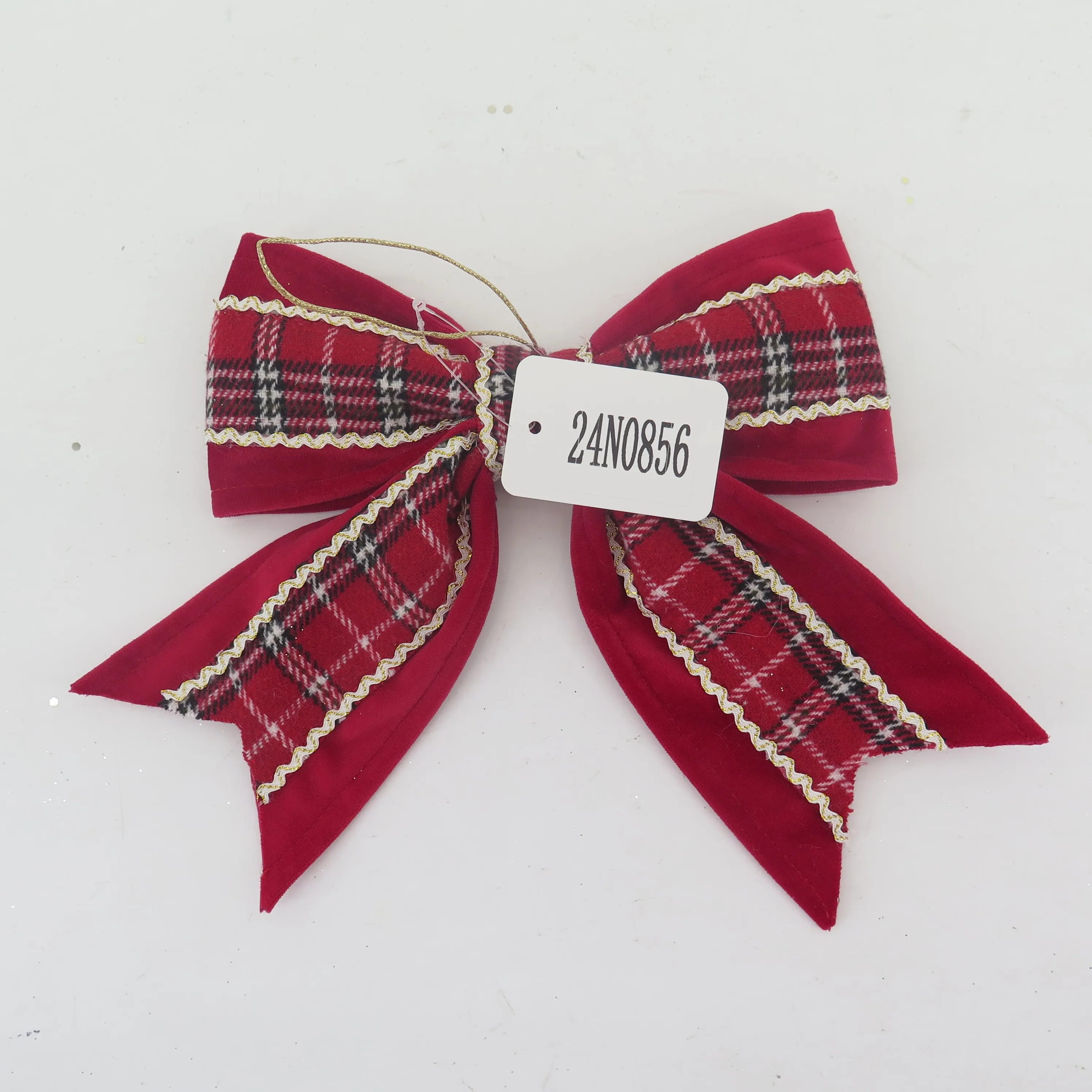 New Elegant Bow Christmas Ornament Unique Christmas Tree Decoration Silk Ribbon Elegant Christmas Tree Gift Wrap Packaging