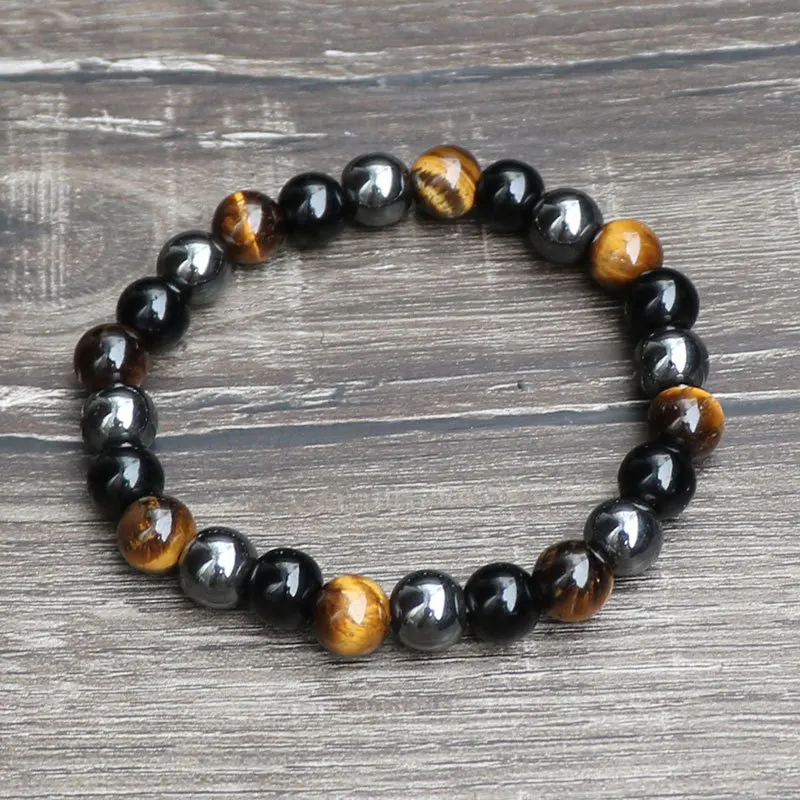 Yellow Tiger eye 8mm 10mm natural stone gemstone balance power keep energy focus on bracelet