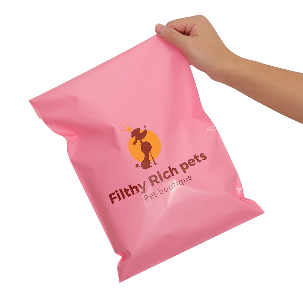 Competitive Price Custom Recyclable Poly Mailer Poly Packing Cheap Manufacturer Low Price Pink Custom Poly Mailer