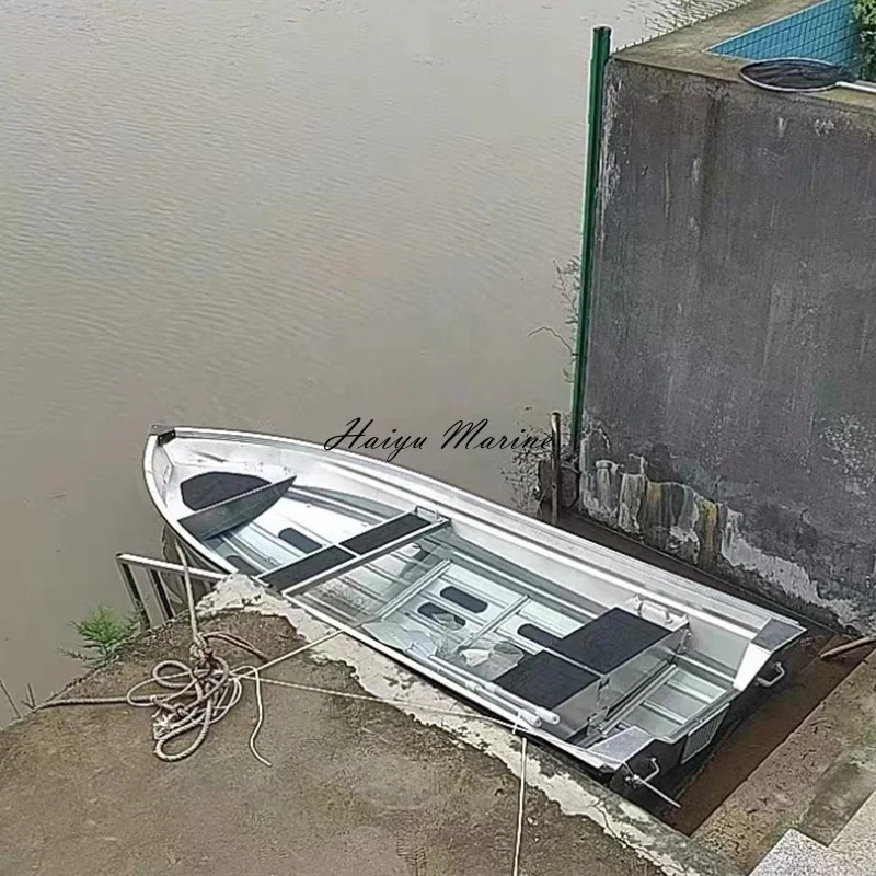 Deep V-shaped bottom fishing boat portable boat