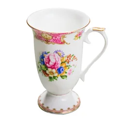 custom made ceramic tea cup / unique fine bone tea mugs / conventional royal tea cup