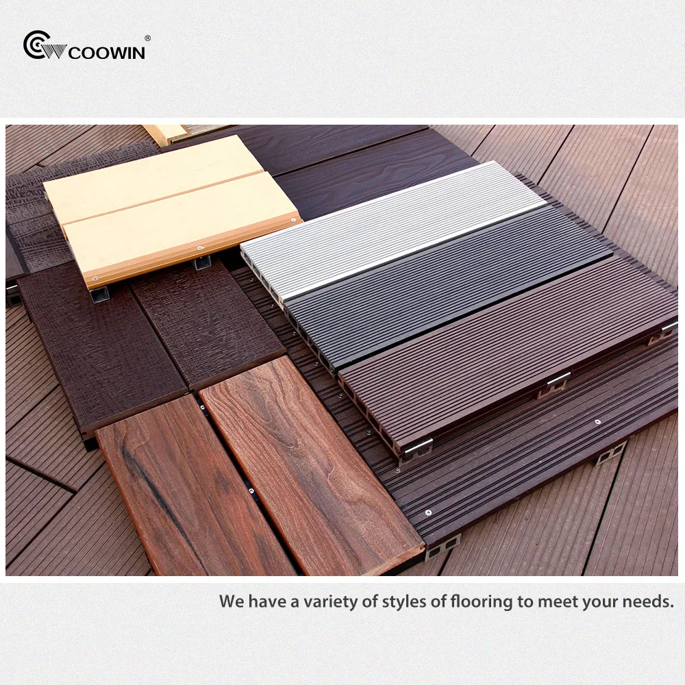 High Quality Wpc Composite Sun Proof Wood Plastic Wpc Extruded Decking