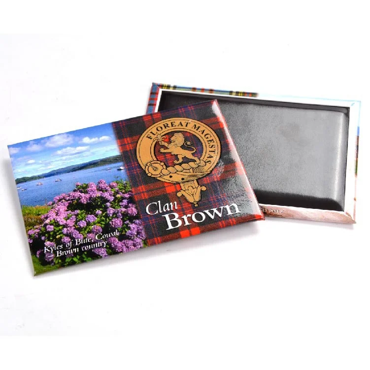 Custom Design 3D Metal Photo Fridge Magnet Tinplate Refrigerator Fridge Magnets Tourist Souvenir Tin Fridge Magnets