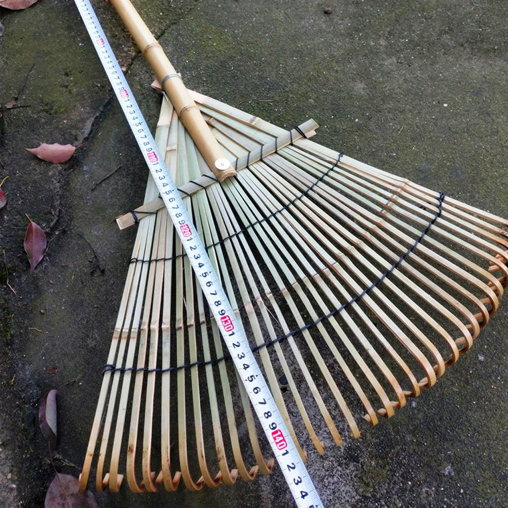 Экологичный 100% натуральный 33 зубчатый бамбуковый ручной грабли