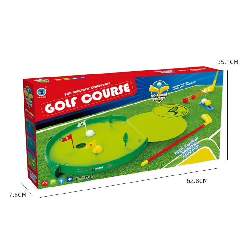 Hot selling Kids Golf Player Puppet Kit Mini Golf Indoor Sport Practice Set Indoor Pretend Play Golf Player Game for Fun